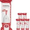 Brabantia PerfectFit Vuilniszakken - 20 - 25 L - Code J - 6 Rollen X 20 Stuks