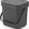 Brabantia Sort & Go Afvalbakje Aanrecht - 3 L - Dark Grey -Brabantia 1035x1200