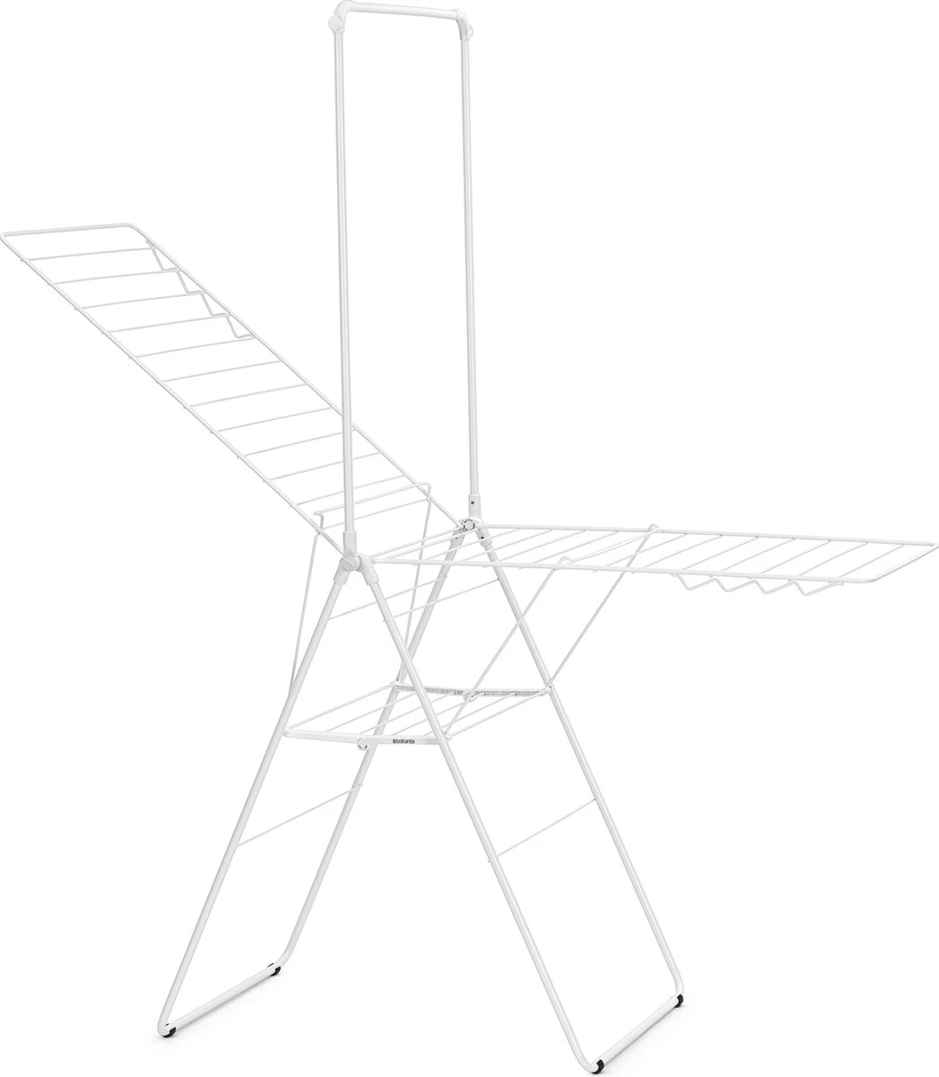 Brabantia HangOn Droogrek Inklapbaar - 25 Meter - Met Stang - White 6 Brabantia HangOn Droogrek Inklapbaar - 25 Meter - Met Stang - White - Afbeelding 4