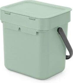 Brabantia Sort & Go Aanrecht Afvalbakje - 3 L - Jade Green -Brabantia 1050x1200 1