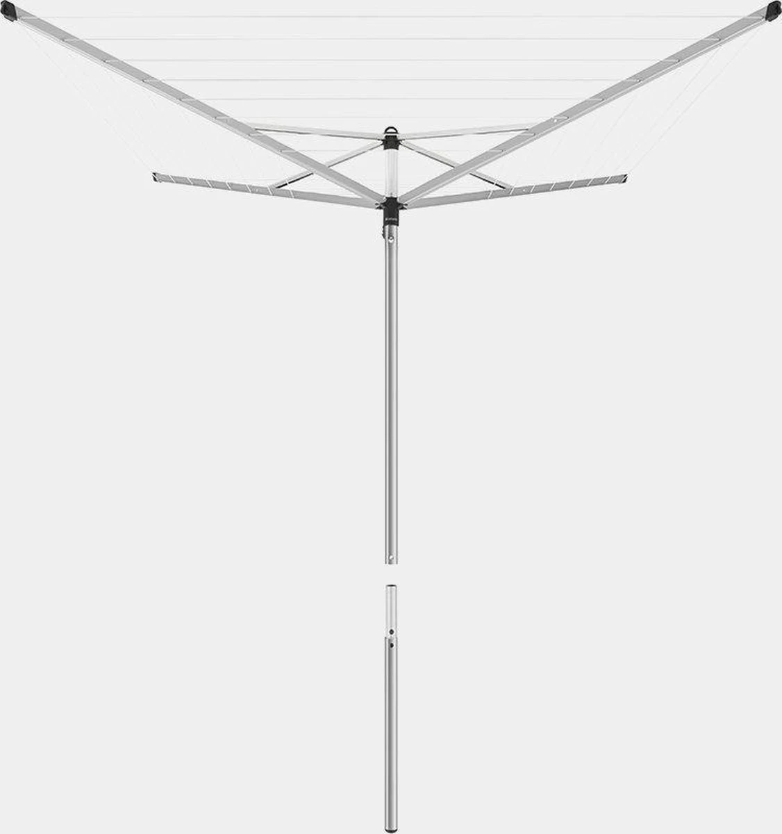 Brabantia Topspinner Droogmolen - 40 Meter - Met Metalen Grondanker 16 Brabantia Topspinner Droogmolen - 40 Meter - Met Metalen Grondanker - Afbeelding 14