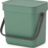 Brabantia Sort & Go Aanrecht Afvalbakje - 3 L - Fir Green -Brabantia 1126x1200