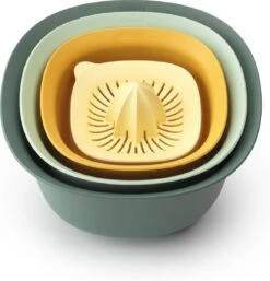 Brabantia Tasty+ Mengkom Set Van 4 – Met Vergiet En Citruspers - Mixed Colours