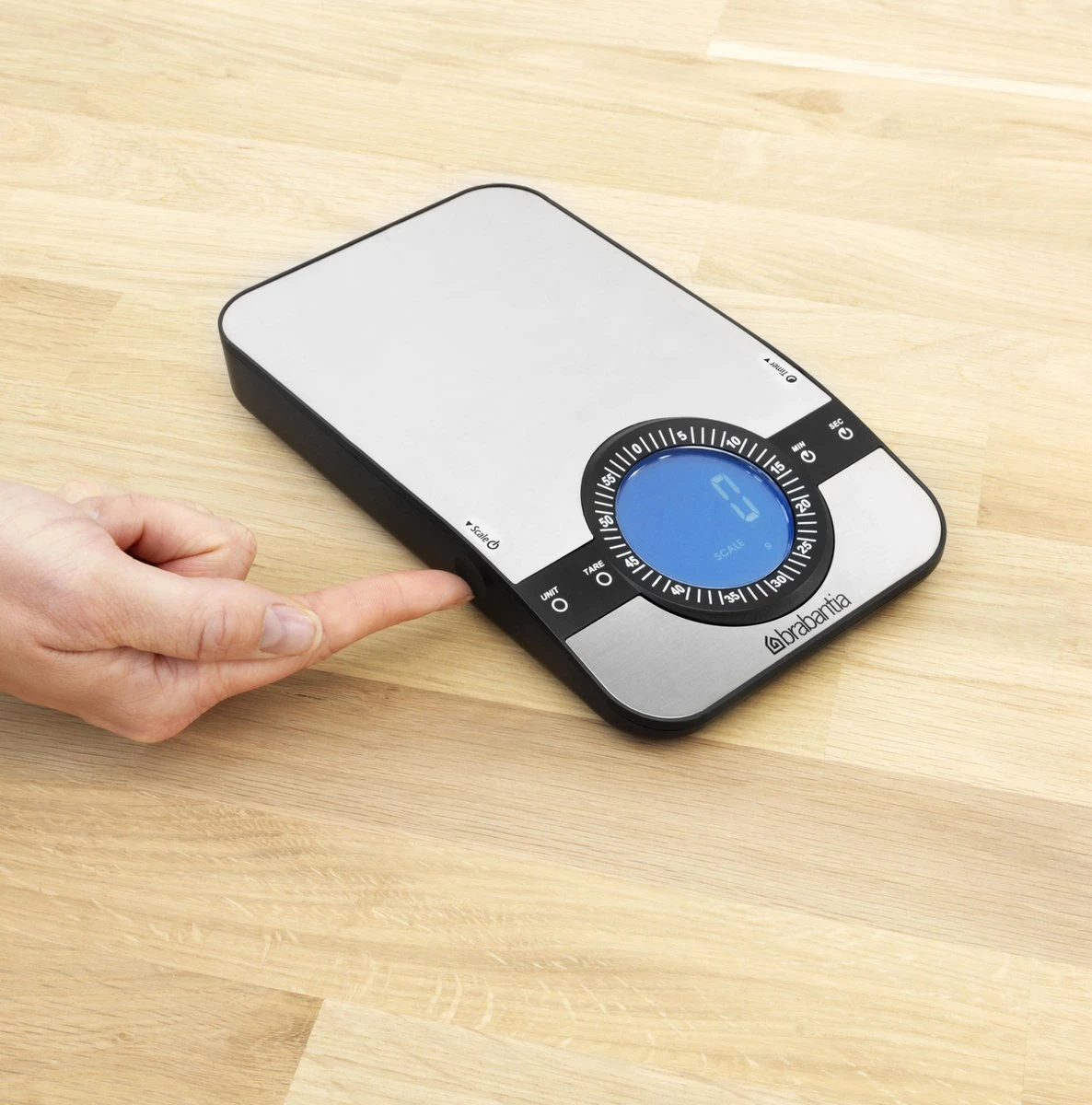 Brabantia Profile Keukenweegschaal - Rechthoekig - Met Kookwekker - RVS 8 Brabantia Profile Keukenweegschaal - Rechthoekig - Met Kookwekker - RVS - Afbeelding 6