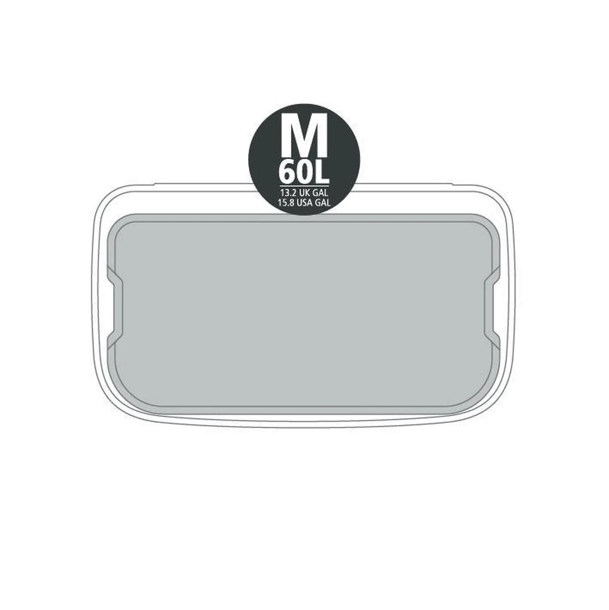 Brabantia Bo Prullenbak - 60 L - Platinum 6 Brabantia Bo Prullenbak - 60 L - Platinum - Afbeelding 4