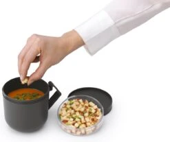 Brabantia Make & Take Soepbeker - 0,6 L - Kunststof - Dark Grey -Brabantia 1200x1004