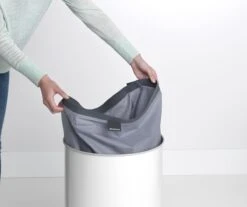 Brabantia Wasmand Met Deksel - 60 L - White / Kurken Deksel -Brabantia 1200x1008