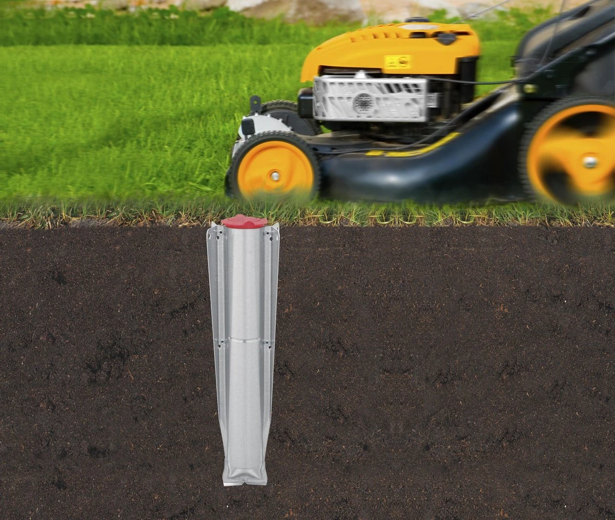 Brabantia Lift-O-Matic Droogmolen - Met Metalen Grondanker, Beschermhoes, Wasknijpertasje En Wasknijpers - 40 M - Metallic Grey 11 Brabantia Lift-O-Matic Droogmolen - Met Metalen Grondanker, Beschermhoes, Wasknijpertasje En Wasknijpers - 40 M - Metallic Grey - Afbeelding 9