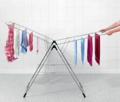 Brabantia Droogrek Inklapbaar T Model - 20 M - Metallic Grey -Brabantia 1200x1019