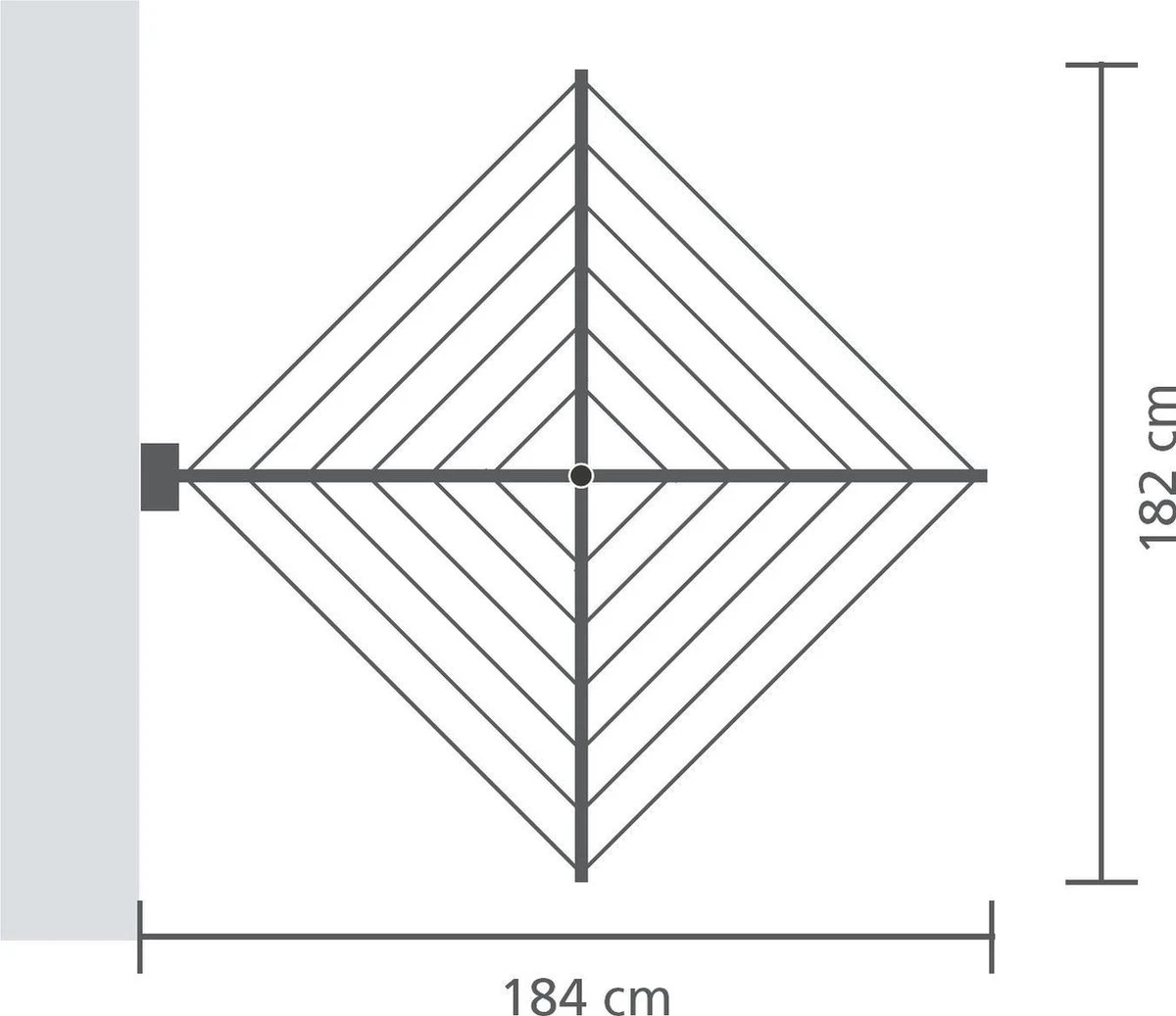 Brabantia WallFix Wanddroger - Met Beschermhoes - 24 M - Metallic Grey 18 Brabantia WallFix Wanddroger - Met Beschermhoes - 24 M - Metallic Grey - Afbeelding 16