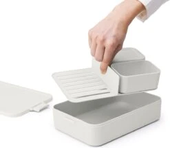 Brabantia Make & Take Bento Lunchbox Incl Bentobox - Large - Kunststof - Light Grey -Brabantia 1200x1045 1