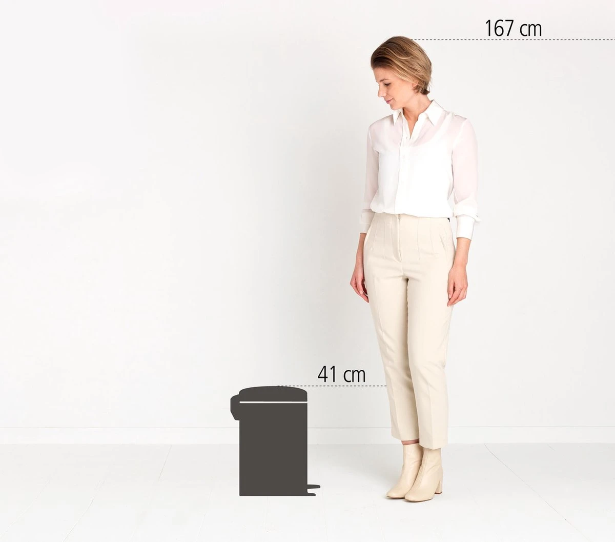 Brabantia NewIcon Prullenbak - 12 L - White 9 Brabantia NewIcon Prullenbak - 12 L - White - Afbeelding 7