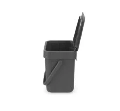 Brabantia Sort & Go Afvalbakje Aanrecht - 3 L - Dark Grey -Brabantia 1200x1109 1