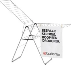 Brabantia HangOn Droogrek Inklapbaar - 25 Meter - Metallic Grey -Brabantia 1200x1110 1