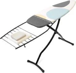 Brabantia Strijkplank D Met Hittebestendige Parkeerplaats - Met Linnenrek - 135 X 45 Cm - Spring Bubbles 9 Brabantia Strijkplank D Met Hittebestendige Parkeerplaats - Met Linnenrek - 135 X 45 Cm - Spring Bubbles -Brabantia 1200x1148 3