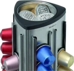 Brabantia Capsulehouder - Met Uitneembaar Bakje - Matt Steel - Geschikt Voor Nespresso Cups -Brabantia 1200x1158