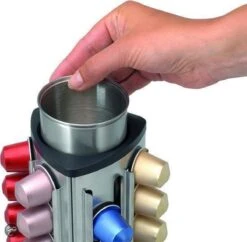 Brabantia Capsulehouder - Met Uitneembaar Bakje - Matt Steel - Geschikt Voor Nespresso Cups -Brabantia 1200x1178