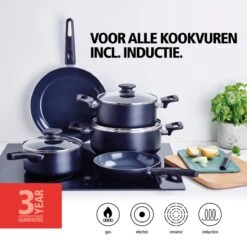 Brabantia Cooking Pleasure Set - 5 Delig - Inductie - Keramische Anti Aanbaklaag - Pfas Vrij -Brabantia 1200x1200 110