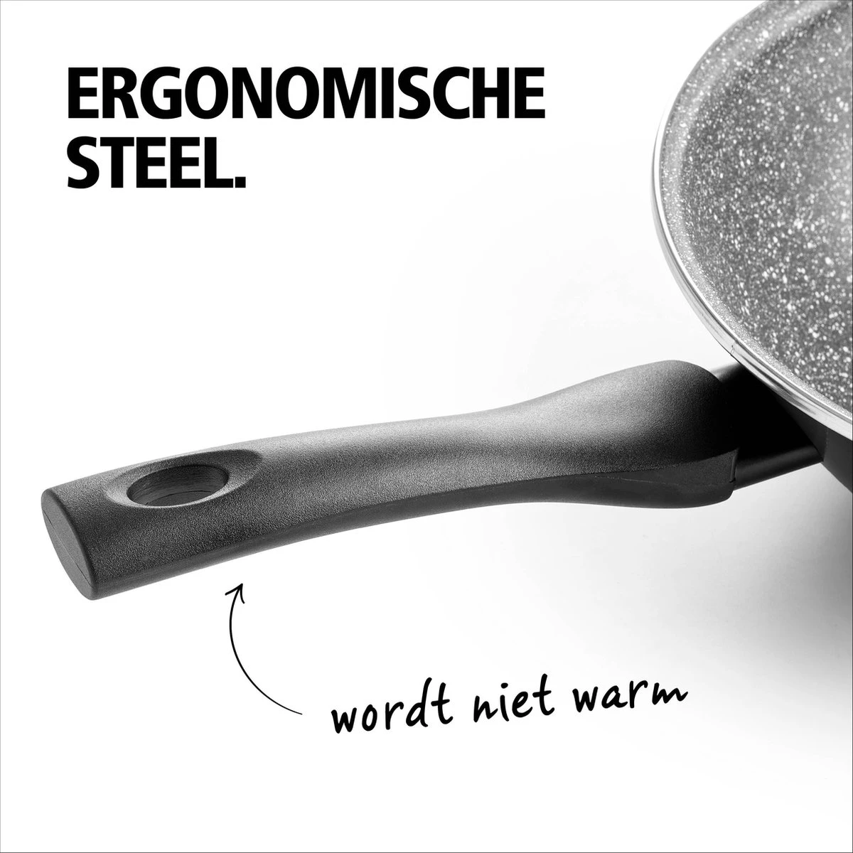 BRABANTIA LIVING Koekenpan - Ø 20 Cm - Antiaanbak - Inductie - Zwart 5 BRABANTIA LIVING Koekenpan - Ø 20 Cm - Antiaanbak - Inductie - Zwart - Afbeelding 3