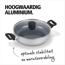 BRABANTIA INDU+ Hapjespan - Keramische Antiaanbaklaag - Met Deksel - Ø 28 Cm - Inductie - Pfas Vrij -Brabantia 1200x1200 125