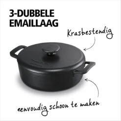 BRABANTIA THE DUTCH Gietijzeren Braadpan - Ø 28cm - MAT Zwart - Inductie -Brabantia 1200x1200 26