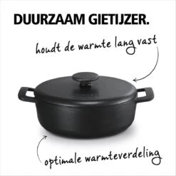 BRABANTIA THE DUTCH Gietijzeren Braadpan - Ø 28cm - MAT Zwart - Inductie -Brabantia 1200x1200 27