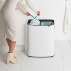 Brabantia Bo Touch Bin Prullenbak - 2 X 30 L - White -Brabantia 1200x1200 276
