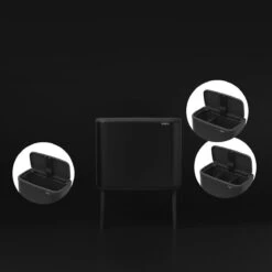 Brabantia Bo Touch Bin 11+23 Liter - Mat Zwart - -Brabantia 1200x1200 285