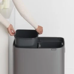 Brabantia Bo Touch Bin Prullenbak - 2 X 30 L - Platinum -Brabantia 1200x1200 291