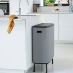 Brabantia - Bo Touch Bin Hi 2 X 30 L Mineral C Grey -Brabantia 1200x1200 347