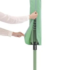 Brabantia Lift-O-Matic Droogmolen Met Metalen Grondanker, Beschermhoes, Wasknijpertasje En Wasknijpers - 50 M - Leaf Green -Brabantia 1200x1200 424