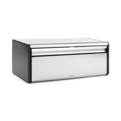 Brabantia Broodtrommel - Met Klepdeksel - Matt Steel Fingerprint Proof / Matt Black -Brabantia 1200x1200 522