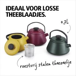 BRABANTIA T-TIME Donkergroene Theepot - Gietijzer - 0,7 L - Inclusief Zeefje -Brabantia 1200x1200 75