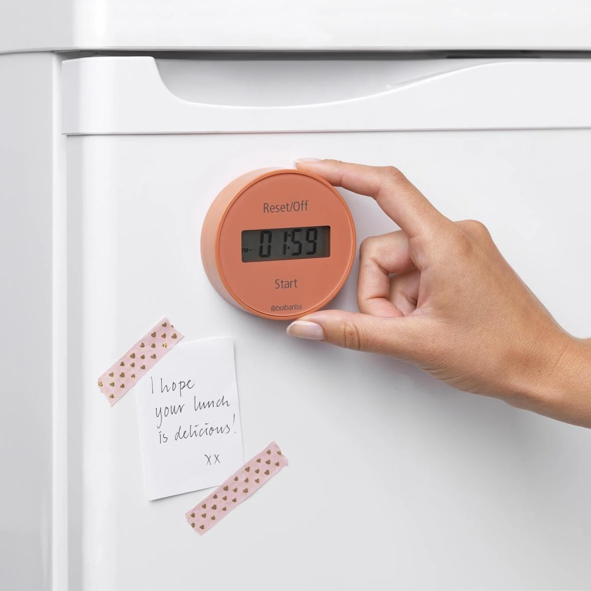 Brabantia Tasty+ Kookwekker - Met Magneet - Terracotta Pink 6 Brabantia Tasty+ Kookwekker - Met Magneet - Terracotta Pink - Afbeelding 4