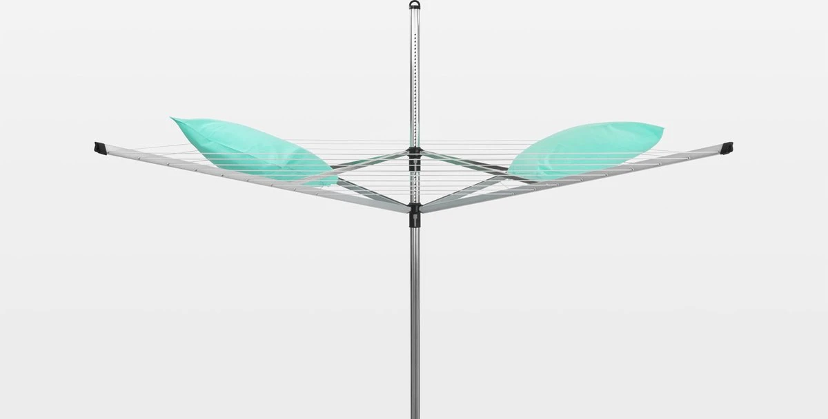 Brabantia Lift-O-Matic Droogmolen Met Grondanker En Beschermhoes - 50 M - Metallic Grey 13 Brabantia Lift-O-Matic Droogmolen Met Grondanker En Beschermhoes - 50 M - Metallic Grey - Afbeelding 11