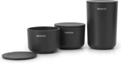 Brabantia ReNew Opbergpotjes - 3-delig - Dark Grey -Brabantia 1200x625 1