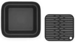 Brabantia SinkSide Afwasbak Vierkant - Met Afdruipschaal - Dark Grey -Brabantia 1200x675 1