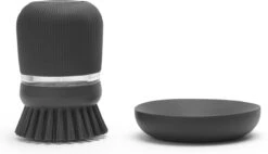 Brabantia Sink Side Afwasborstel - Met Zeepdispenser- Dark Grey -Brabantia 1200x688 2