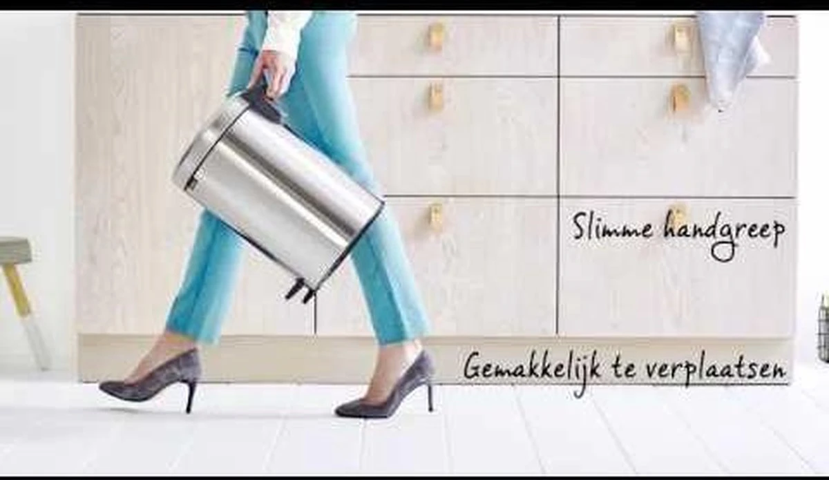 Brabantia NewIcon Prullenbak - 12 L - White 12 Brabantia NewIcon Prullenbak - 12 L - White - Afbeelding 10