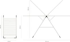 Brabantia Droogrek Inklapbaar T Model - 20 M - Metallic Grey -Brabantia 1200x730 2