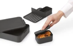 Brabantia Make & Take Bento Lunchbox Incl Bentobox - Large - Kunststof - Dark Grey -Brabantia 1200x762