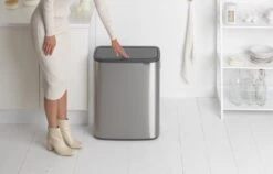 Brabantia Bo Touch Bin Prullenbak - 2 X 30 L - Matt Steel Fingerprint Proof -Brabantia 1200x766 13
