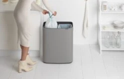 Brabantia Bo Touch Bin Prullenbak - 2 X 30 L - Mineral Concrete Grey -Brabantia 1200x766 15