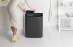 Brabantia Bo Touch Bin Prullenbak - 2 X 30 L - Matt Black 30 Brabantia Bo Touch Bin Prullenbak - 2 X 30 L - Matt Black -Brabantia 1200x766 21