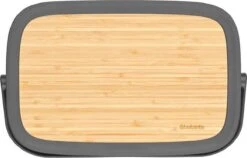 Brabantia Nic Broodtrommel - Met Bamboe Deksel - Dark Grey -Brabantia 1200x766 23