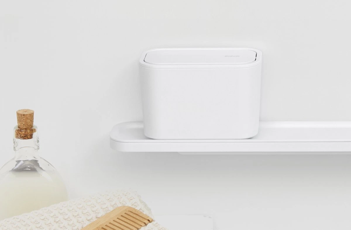 Brabantia MindSet Badkamer Afvalbakje - White 8 Brabantia MindSet Badkamer Afvalbakje - White - Afbeelding 6