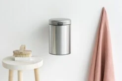Brabantia NewIcon Wandprullenbak - 3 L - Matt Steel -Brabantia 1200x799 62