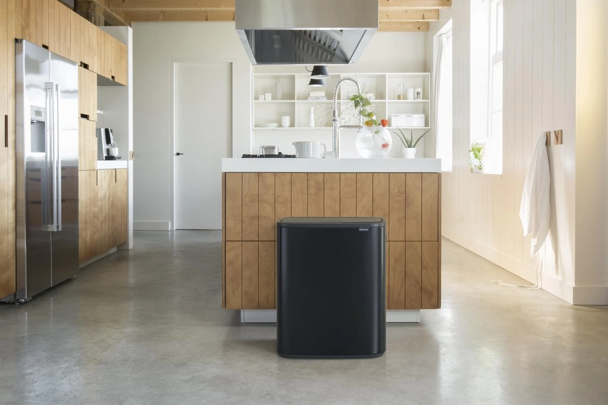 Brabantia Bo Touch Bin Prullenbak - 2 X 30 L - Matt Black 15 Brabantia Bo Touch Bin Prullenbak - 2 X 30 L - Matt Black - Afbeelding 13