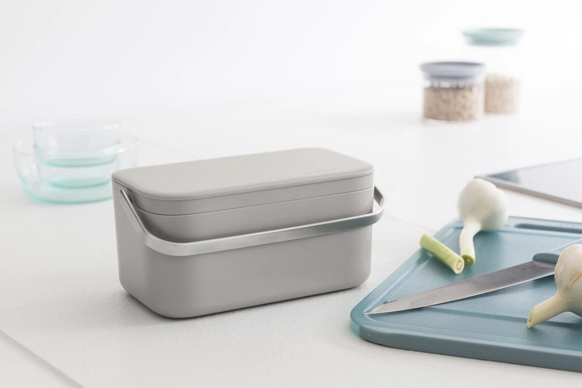 Brabantia SinkSide Afvalbakje Aanrecht - 1,8 Liter - Mid Grey 10 Brabantia SinkSide Afvalbakje Aanrecht - 1,8 Liter - Mid Grey - Afbeelding 8