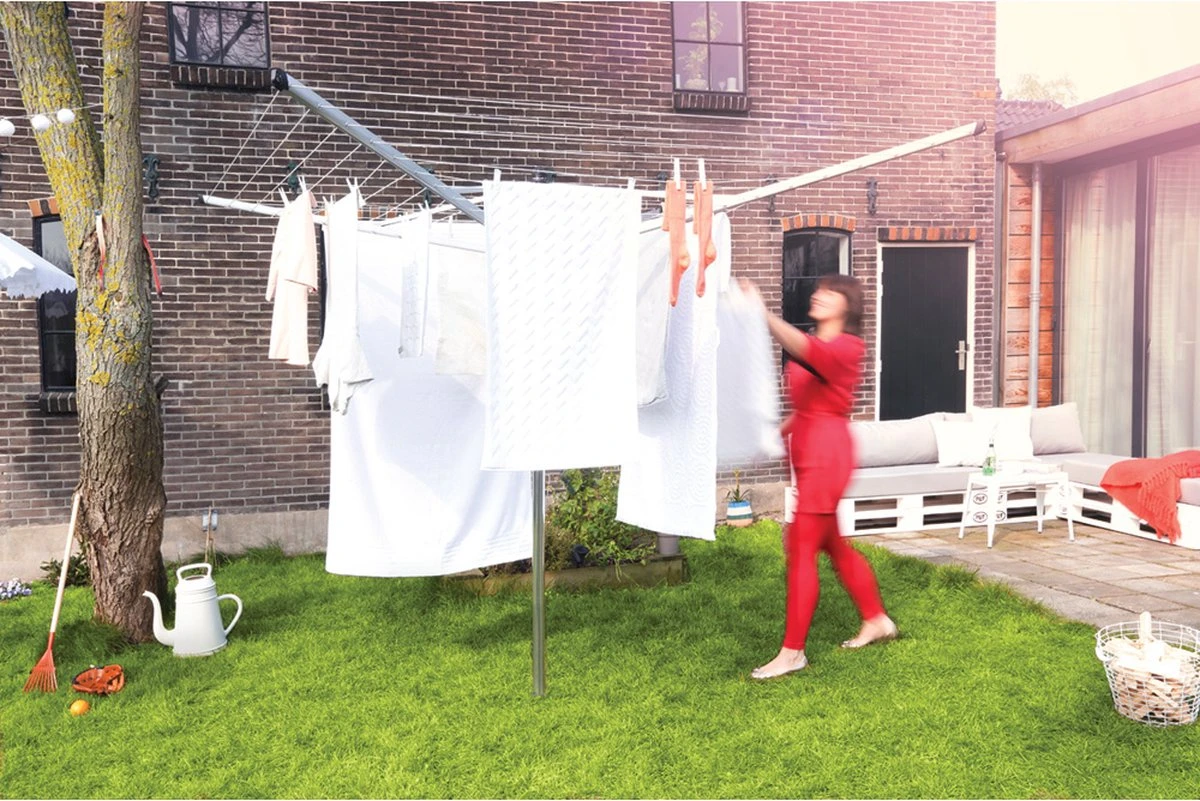 Brabantia Topspinner Droogmolen Met Grondanker - 40 M - Metallic Grey 7 Brabantia Topspinner Droogmolen Met Grondanker - 40 M - Metallic Grey - Afbeelding 5